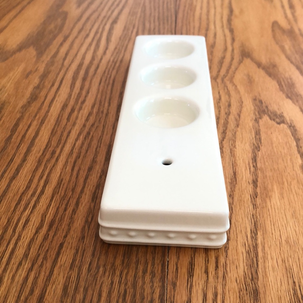 Nora Fleming Retired Pearl Dot Tealight Holder - Picture 7 of 9